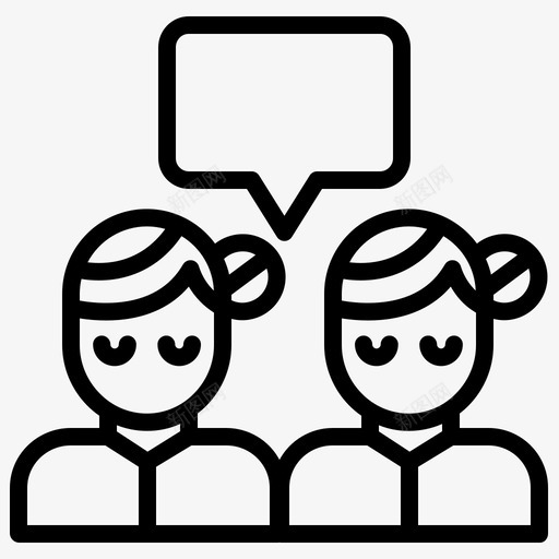 通讯聊天群聊svg_新图网 https://ixintu.com 通讯 聊天 群聊