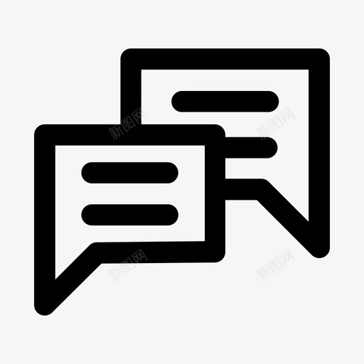 聊天泡泡交流svg_新图网 https://ixintu.com 聊天 泡泡 交流 对话 信息 创业 线路