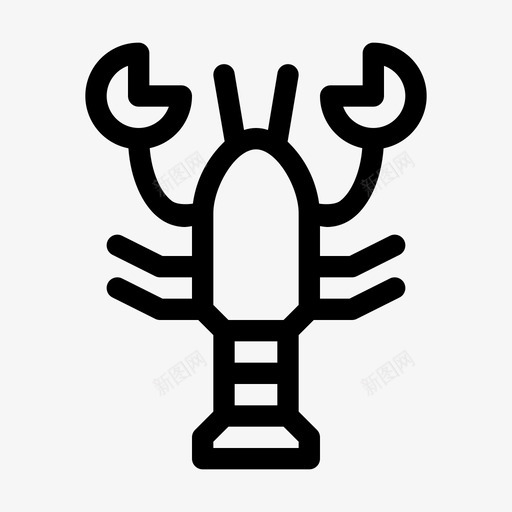 龙虾小龙虾甲壳类动物svg_新图网 https://ixintu.com 龙虾 小龙 甲壳类 动物 海鲜