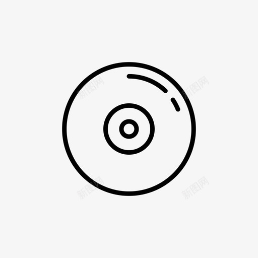 磁盘光盘设备svg_新图网 https://ixintu.com 设备 磁盘 光盘 电子 小工 工具 保存 图标 线条 样式