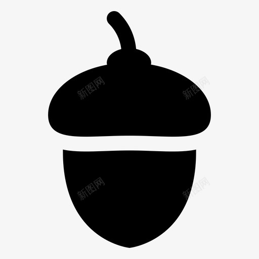 橡子减肥食品干果svg_新图网 https://ixintu.com 减肥 食品 干果 健康食品 坚果 雕文 图标