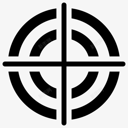 精确靶心焦点svg_新图网 https://ixintu.com 焦点 精确 靶心 目标 兵役 字形 图标