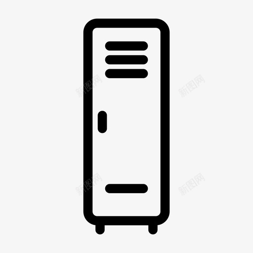 储物柜橱柜保险箱svg_新图网 https://ixintu.com 储物柜 橱柜 保险箱 学校 学生 教育 线路