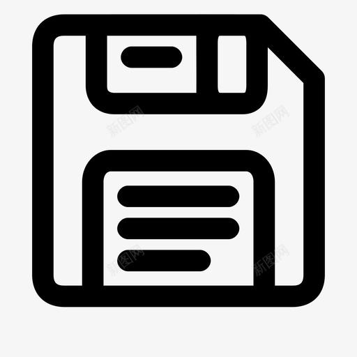 软盘保存界面图标2粗体svg_新图网 https://ixintu.com 软盘 保存 界面 图标 粗体