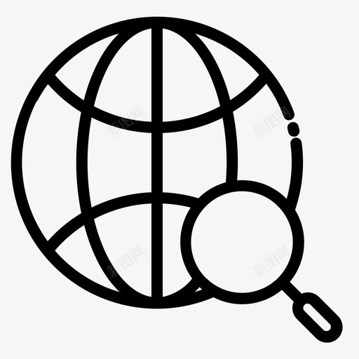 全局搜索放大镜搜索引擎优化svg_新图网 https://ixintu.com 全局 搜索 搜索引擎 优化 放大镜 世界 网站 大纲