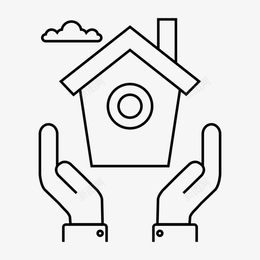 家庭保险家庭保护财产护理svg_新图网 https://ixintu.com 家庭 保险 保护 财产 护理 房地产