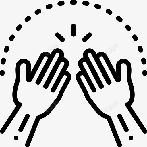 阿门恳求举手svg_新图网 https://ixintu.com 恳求 阿门 举手 赞美 祈祷