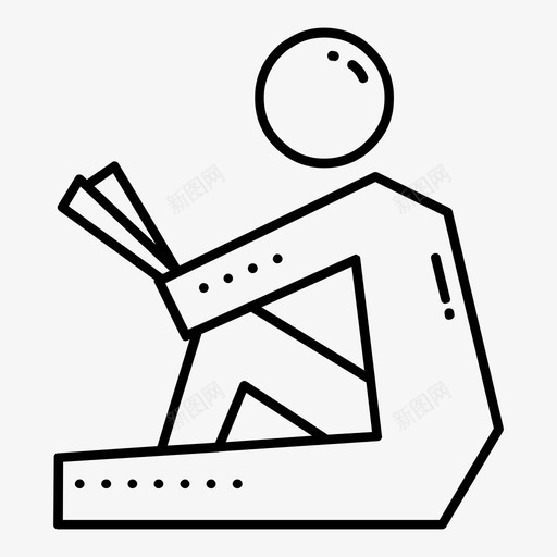 阅读度假放松svg_新图网 https://ixintu.com 阅读 度假 放松 周末 人类 活动