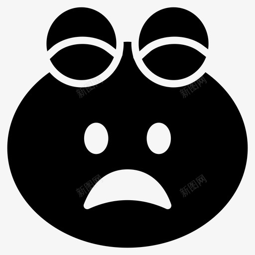 失望沮丧表情符号svg_新图网 https://ixintu.com 表情 符号 失望 沮丧 笑脸 第二