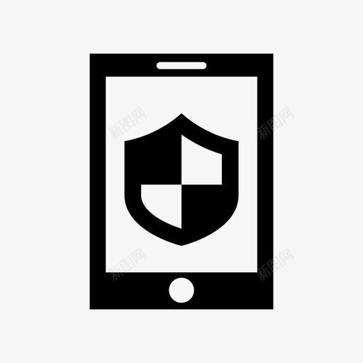 移动防护防病毒手机svg_新图网 https://ixintu.com 防护 移动 防病毒 手机 互联网 安全 设置