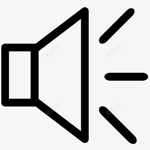 喇叭1svg_新图网 https://ixintu.com 喇叭