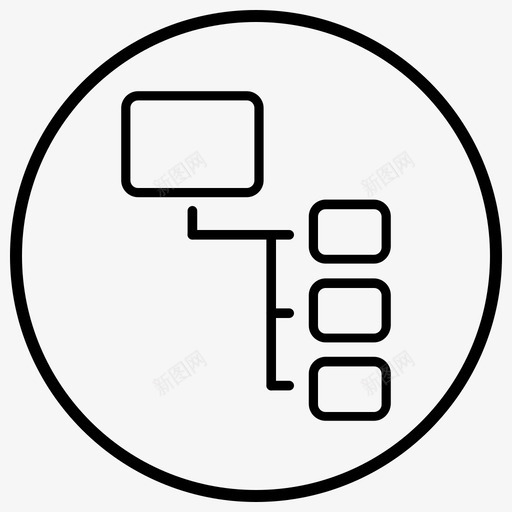 图表流程图层次结构svg_新图网 https://ixintu.com 图表 流程图 层次 结构 顺序 方案 工作流 轮廓 笔划 圆圈