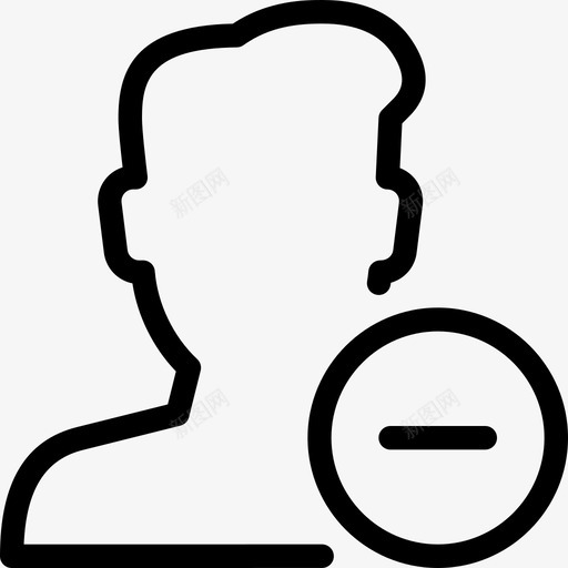 删除用户阻止取消svg_新图网 https://ixintu.com 用户 删除 阻止 取消 禁止 访问 操作 图标