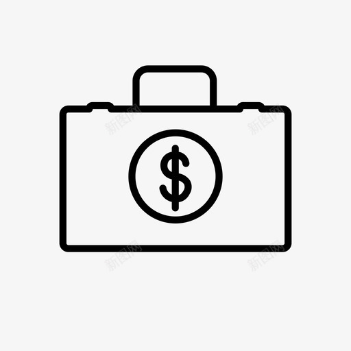 现金公文包美元svg_新图网 https://ixintu.com 现金 公文包 美元 元钱 钱袋 设计 设计图 图标