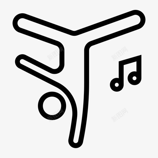 嘻哈舞蹈流派svg_新图网 https://ixintu.com 嘻哈 舞蹈 流派 音乐