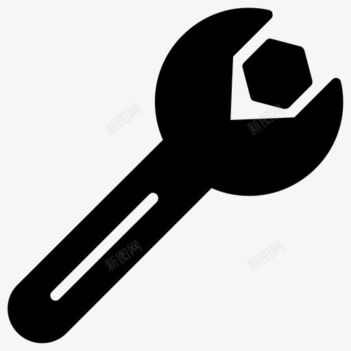 扳手勤杂工修理工svg_新图网 https://ixintu.com 扳手 勤杂工 修理工 工具 汽车维修 符号 图标