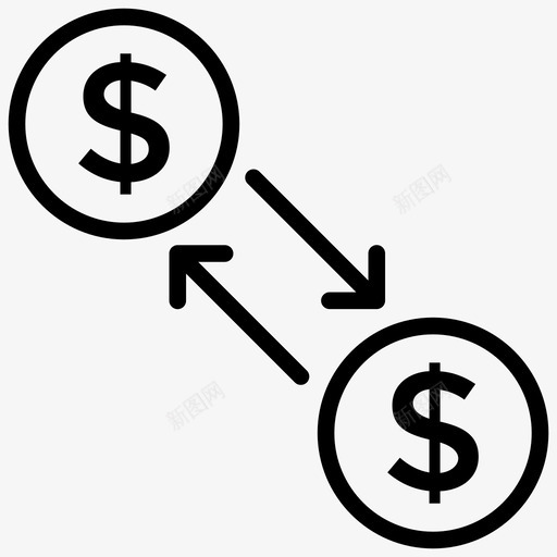 美元兑换金融市场外汇交易svg_新图网 https://ixintu.com 兑换 美元 金融 市场 外汇交易 货币 赌场 元素 线图 图标