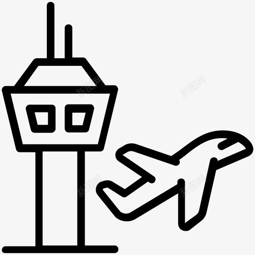 控制塔空中交通机场控制塔svg_新图网 https://ixintu.com 控制塔 机场 空中 交通 机场塔 雷达塔 区域 项目