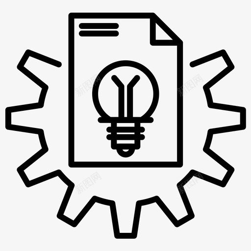 设置灯泡文件svg_新图网 https://ixintu.com 设置 文件 灯泡 齿轮