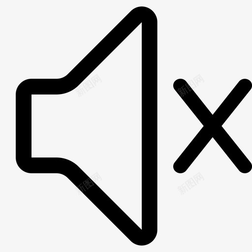 云剪图标声音无svg_新图网 https://ixintu.com 图标 声音 线性