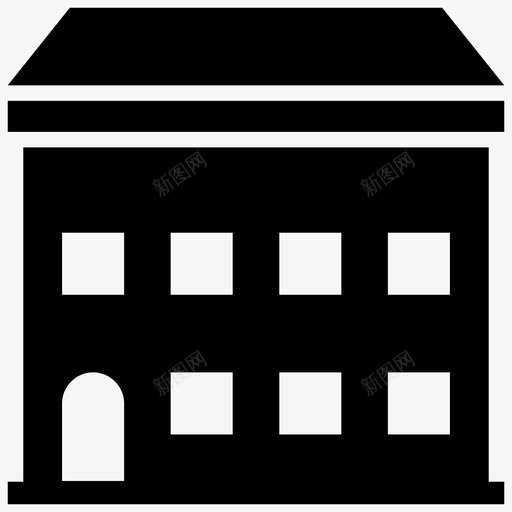 面包房烘焙店建筑svg_新图网 https://ixintu.com 购物中心 面包房 烘焙 建筑 餐厅 面包店