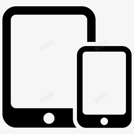 响应式设计设备iphonesvg_新图网 https://ixintu.com 响应 设计 设备 手机 平板电脑 基本 图标