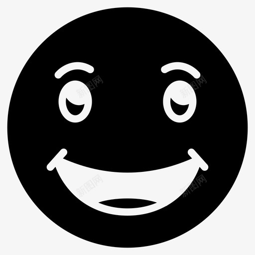 高兴表情符号脸svg_新图网 https://ixintu.com 表情 符号 高兴 快乐 笑脸 第一 一卷