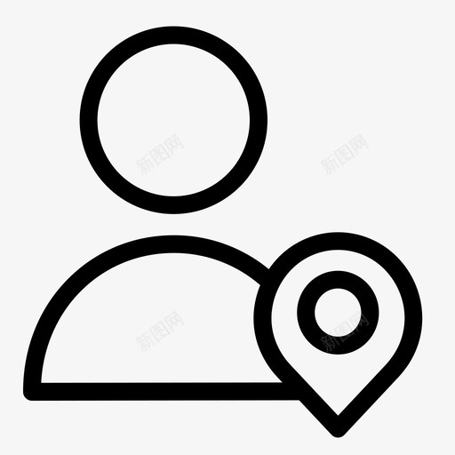 用户位置用户图标基本信息svg_新图网 https://ixintu.com 用户 位置 图标 基本 信息