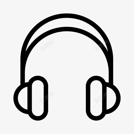 耳机音乐立体声svg_新图网 https://ixintu.com 耳机 音乐 立体声 录音 电子