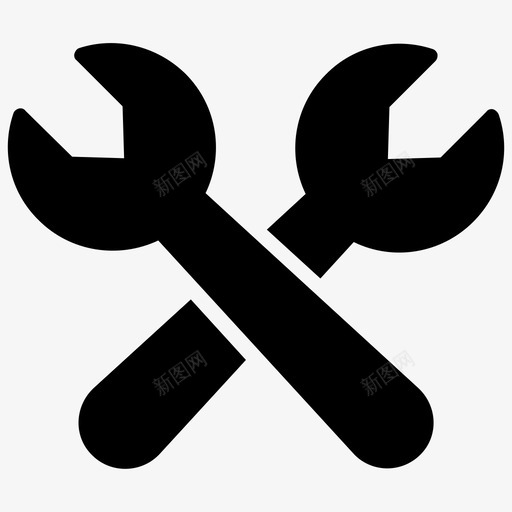 扳手勤杂工修理svg_新图网 https://ixintu.com 扳手 修理 勤杂工 修理工 工具 安装 符号 图标