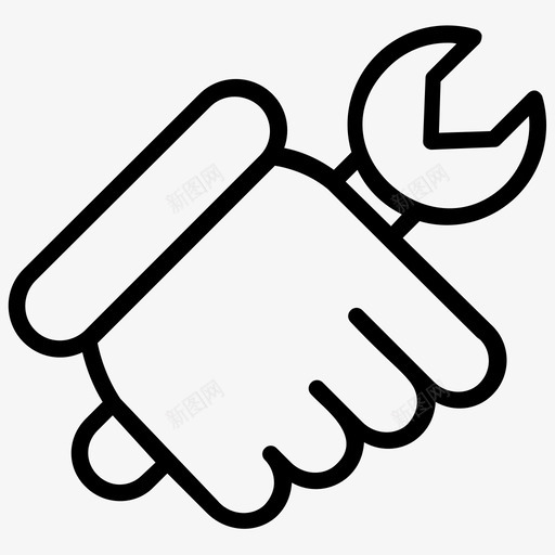 技术支持维护维修svg_新图网 https://ixintu.com 技术支持 维修 维护 维修工 工具 车间 工程 元素 线图 图标