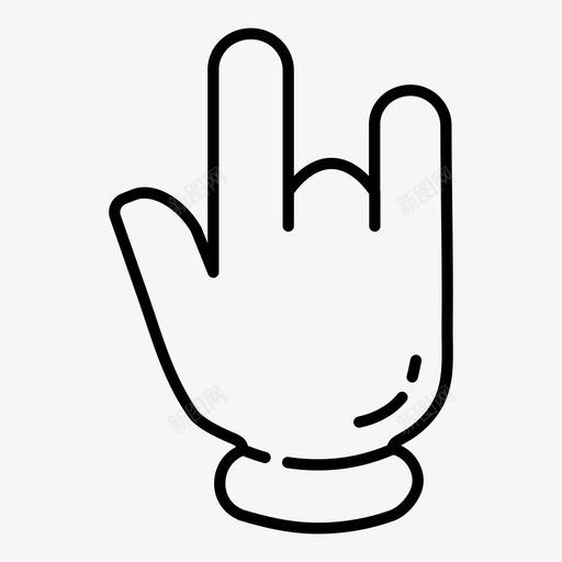 那个石头手势手svg_新图网 https://ixintu.com 那个 石头 手势 手重 音乐 卡通