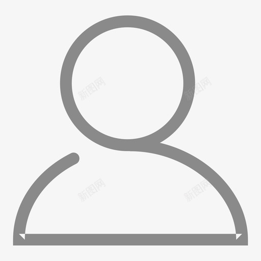 底部ICON我的无色svg_新图网 https://ixintu.com 底部 我的 无色