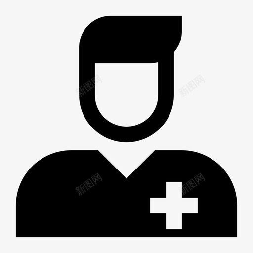 医生护士医学字形svg_新图网 https://ixintu.com 医生 护士 医学 字形