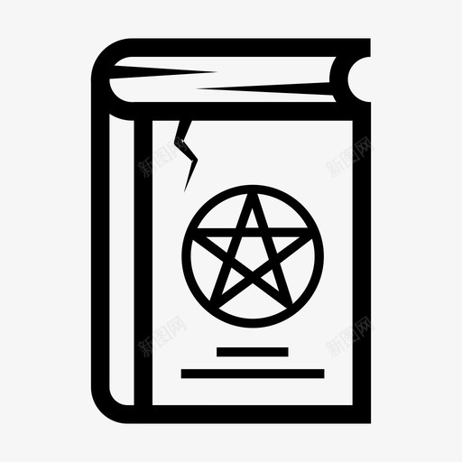 魔法书万圣节十月svg_新图网 https://ixintu.com 魔法 法书 万圣节 十月 魔术师