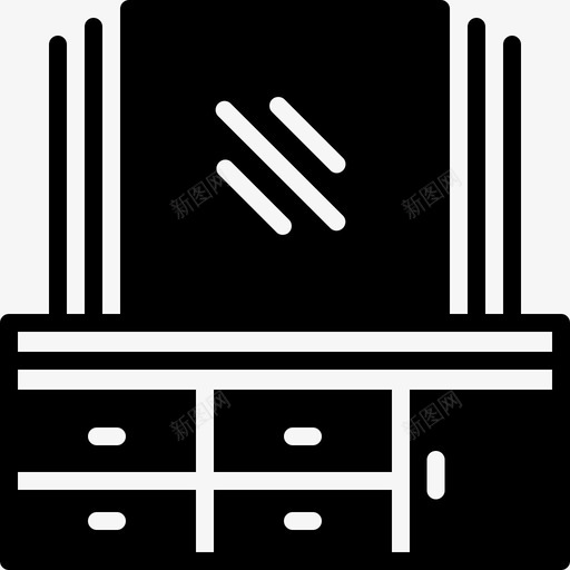 梳妆台镜子玻璃制品svg_新图网 https://ixintu.com 梳妆台 镜子 玻璃制品