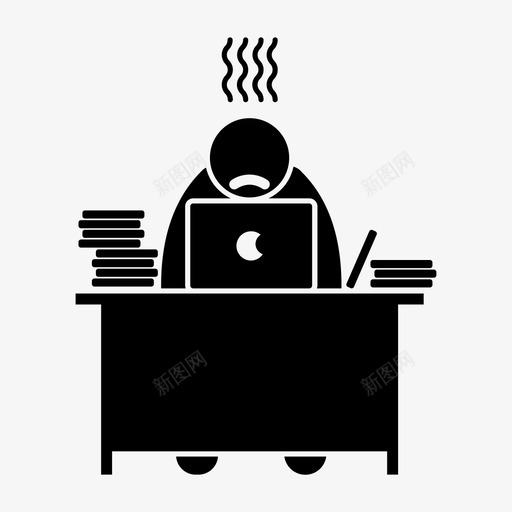 工作生活压力工作图标svg_新图网 https://ixintu.com 压力 工作 生活 图标