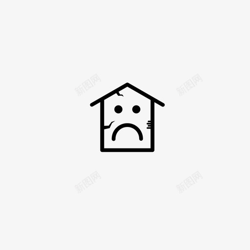 老房子砖头倒塌svg_新图网 https://ixintu.com 房子 砖头 倒塌 裂缝 悲伤 脸墙 贵族化