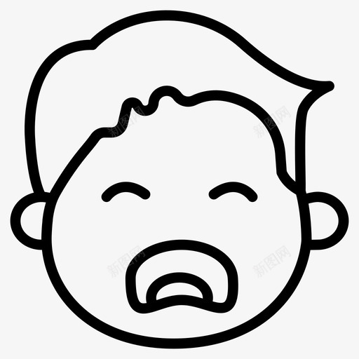 累了表情符号脸svg_新图网 https://ixintu.com 表情 笑脸 累了 符号 脸困 第一 一卷