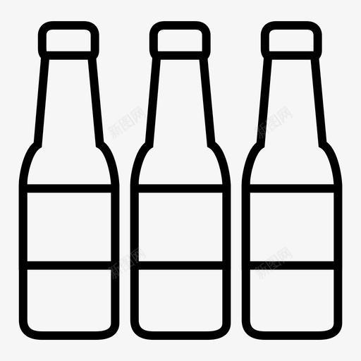 啤酒啤酒瓶饮料瓶svg_新图网 https://ixintu.com 啤酒 饮料 啤酒瓶 苏打水 派对 庆祝