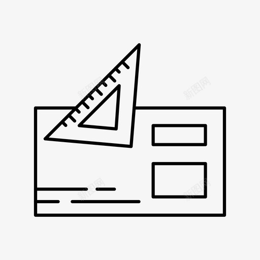 平面图建筑平面图施工图svg_新图网 https://ixintu.com 平面图 建筑 施工图 工作 作图 线图 图标