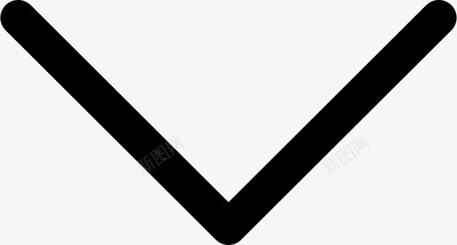 V形底箭头下箭头svg_新图网 https://ixintu.com 形底 箭头 应用程序 图标