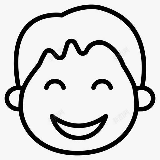 略表情脸svg_新图网 https://ixintu.com 表情 略表 高兴 微笑 笑脸 第一 一卷