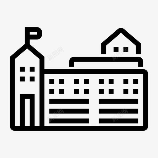 校舍学院大厅svg_新图网 https://ixintu.com 校舍 学院 大厅 大学 学校教育 大纲