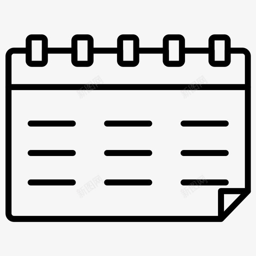 日历月年svg_新图网 https://ixintu.com 日历 月年