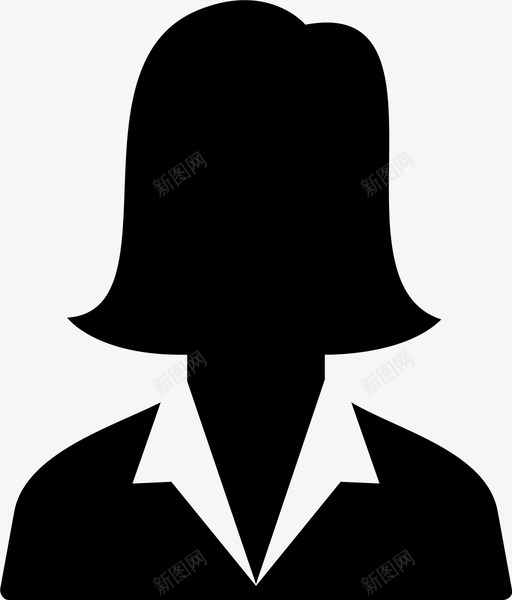 女性账户个人资料svg_新图网 https://ixintu.com 女性 账户 个人资料 用户