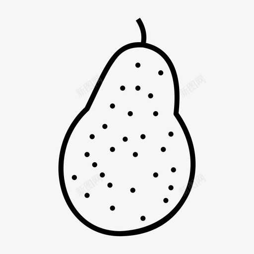 梨甜点吃svg_新图网 https://ixintu.com 甜点 吃食 食物 水果