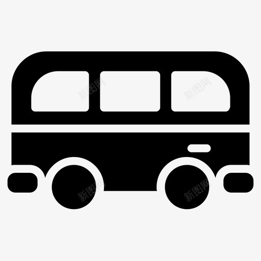 巴士汽车运输svg_新图网 https://ixintu.com 巴士 汽车运输 车辆 货车 夏威夷 符号 字形 图标