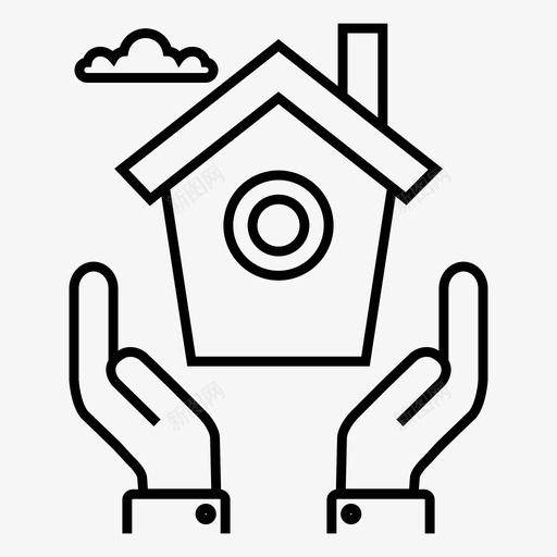 家庭保险家庭保护财产护理svg_新图网 https://ixintu.com 家庭 保险 保护 财产 护理 房地产
