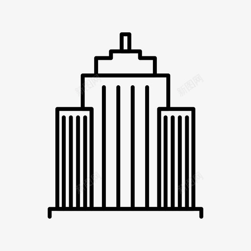 建筑城市环境svg_新图网 https://ixintu.com 建筑 城市环境 生活 线图 图标